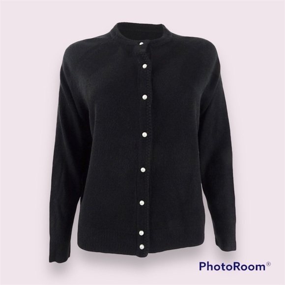 Karen Scott Sweaters - Button Up Luxsoft Karen Scott 3X Black Cardigan